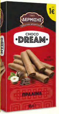 CHOCO DREAM ΠΡΑΛΙΝΑ 92γρ*12τ