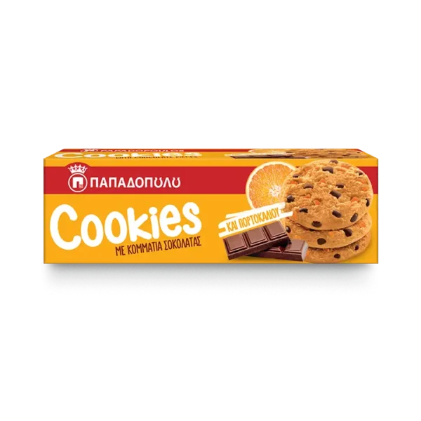 COOKIES ΣΟΚΟΛ&ΠΟΡΤΟΚΑΛΙ 180γρ*12τ