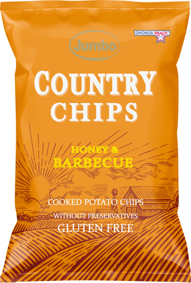 CHIPS COUNTRY ΜΕΛΙ&BBQ 150γρ*20τ