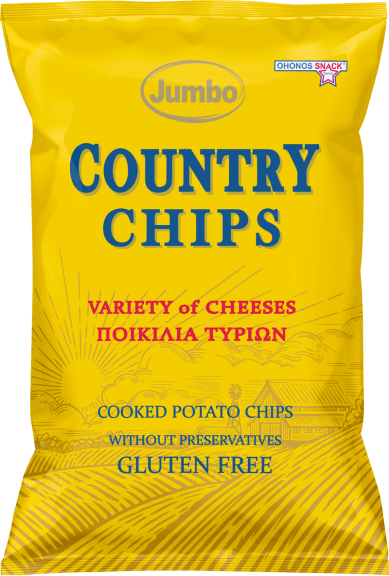 CHIPS COUNTRY ΤΥΡΙ&ΠΑΡΜΕΖΑΝΑ 150γρ*20τ