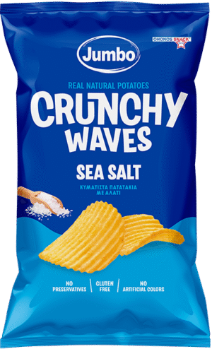 CHIPS ΚΥΜ.ΑΛΑΤΙ CRUNCHY 90γρ*30τ