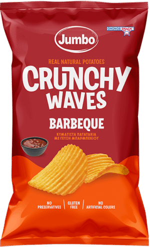 CHIPS ΚΥΜ.BBQ CRUNCHY  90γρ*30τ