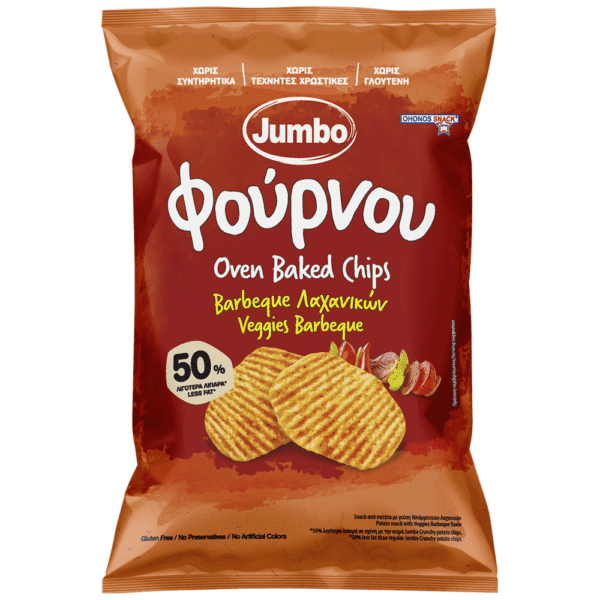 CHIPS JUMBO ΦΟΥΡΝΟΥ BBQ ΛΑΧΑΝ. 100g